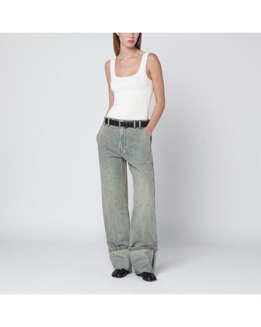 Entire studios Gray Viscose Blend Top