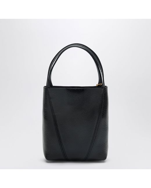 Chloé Black Small Spin Leather Tote Bag