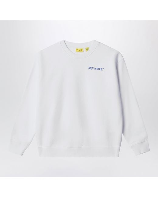Off-White c/o Virgil Abloh White Sweatshirt With Logo Print