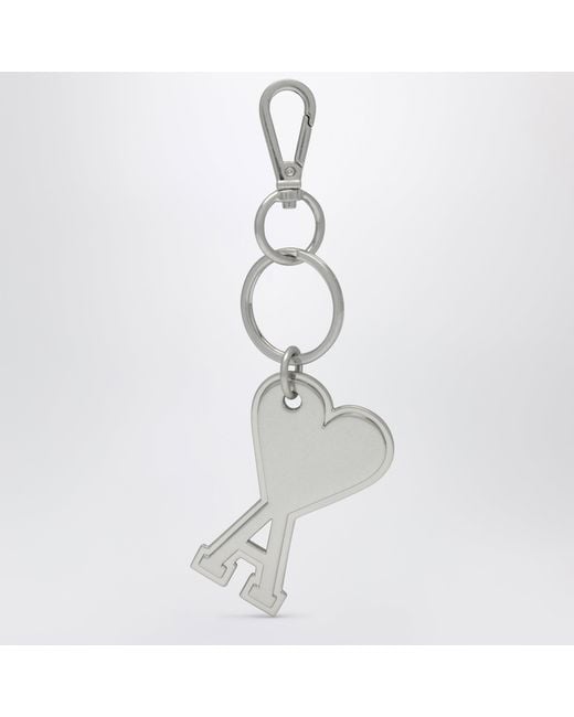 AMI White Tone Ami De Coeur Keyring for men