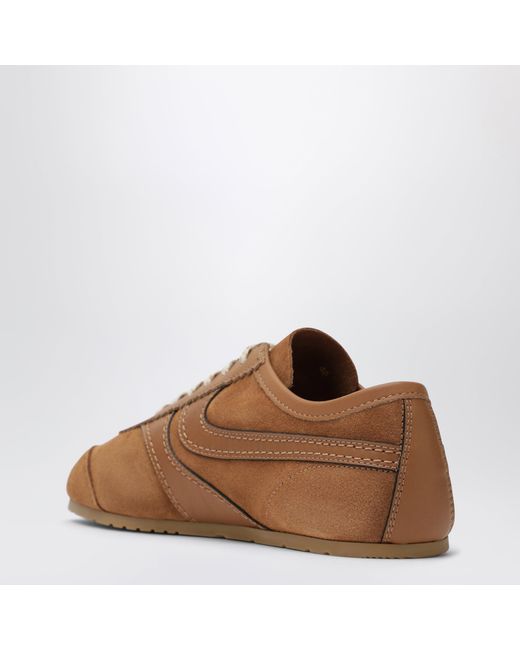 Dries Van Noten Brown Leather And Suede Sneakers