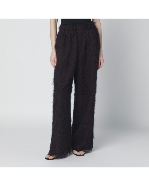 Frankie Shop Black Dark Fringed Trousers