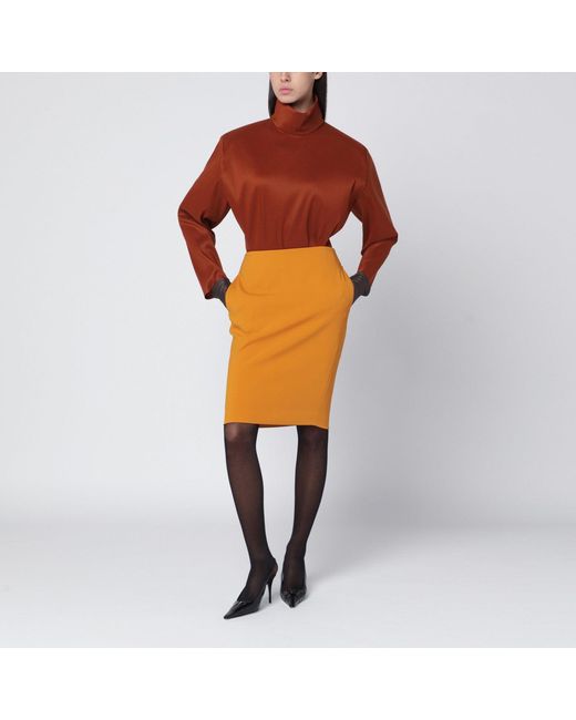 Saint Laurent Orange Blouse