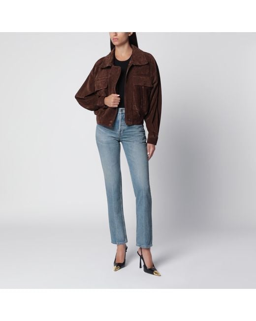 Saint Laurent Blue Straight-Leg Medium Denim Jeans