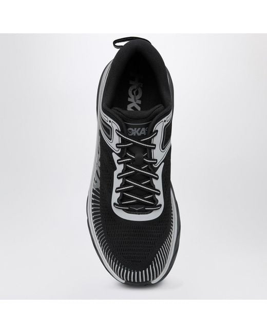 Hoka One One Black Bondi 7 Sneakers/Stardust for men