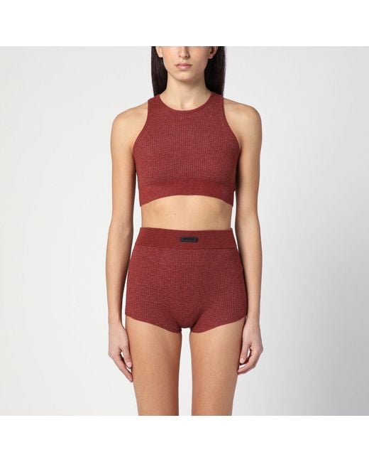Fear Of God Red Sporty Honeycomb Tank Top