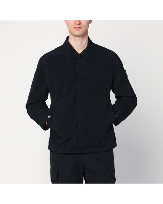 Stone Island Black Overshirt Jacket for men