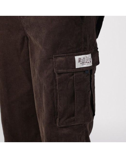 Pantalone cargo in velluto a coste di Brain Dead in Brown da Uomo