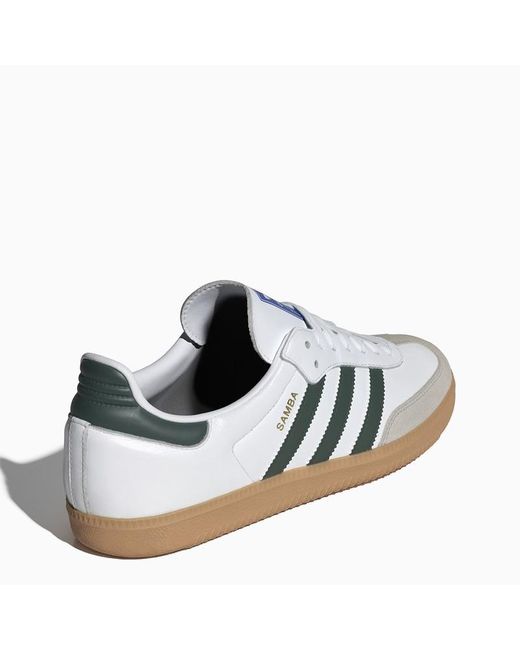 Sneaker bassa samba og bianca/verde di Adidas Originals in White