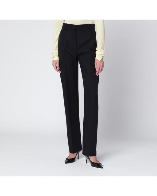 Pantaloni neri in lana di Jacquemus in Black