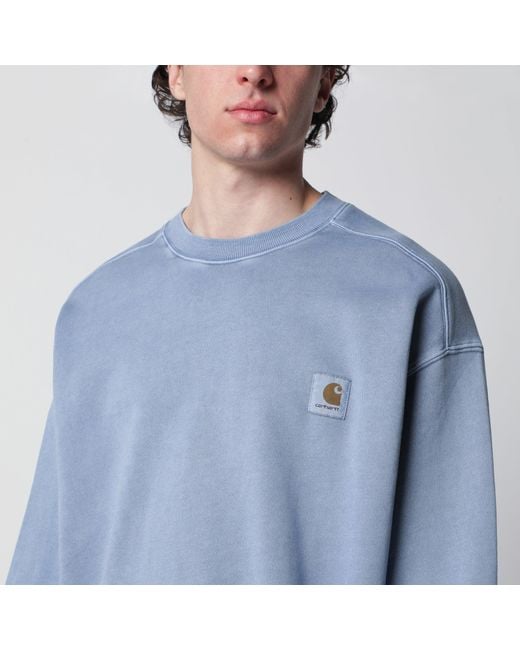 Carhartt Blue Nelson Gentle/Garment Dyed Sweatshirt for men