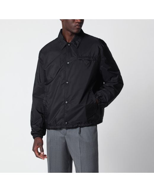 Prada Black Re-Nylon Blouson Jacket for men