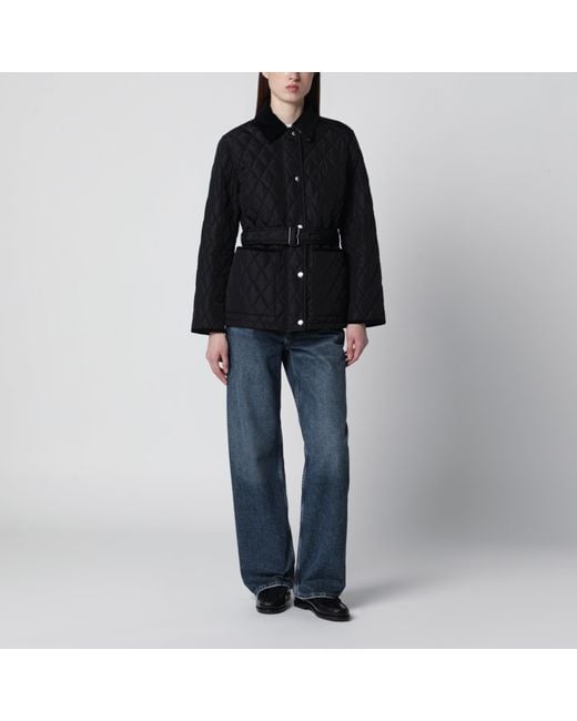 Burberry Black Quilted Nylon Jacket