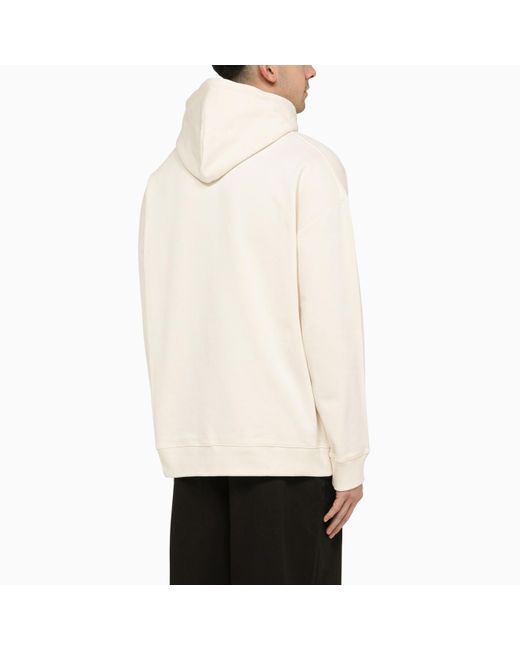 Loewe White Hoodie With Anagram Logo for men