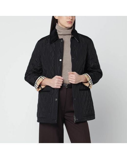 Burberry Black Quilted Nylon Jacket