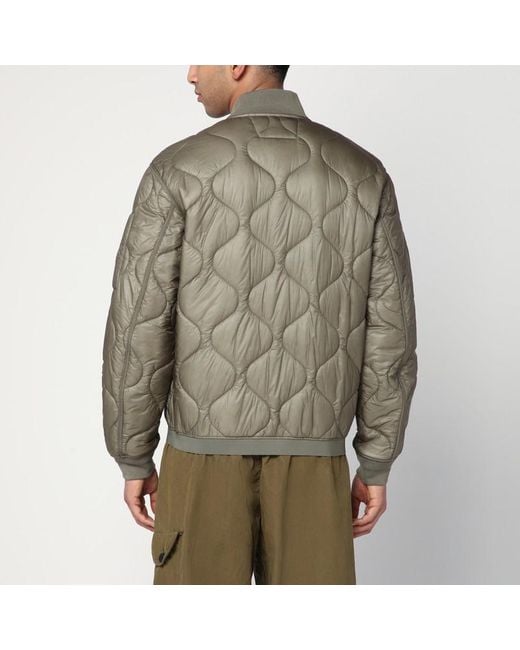 C P Company Green Rock Zip-Up Bomber Jacket for men