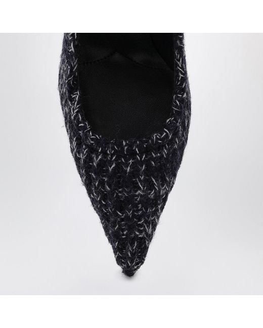 Prada Blue Knitted Décolleté