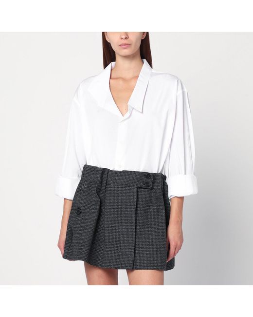 Prada White Poplin Shirt