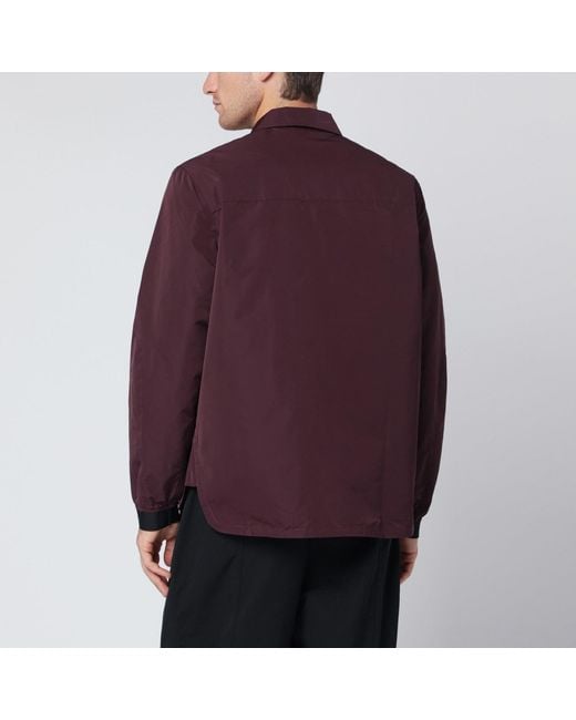Purple Mountain Observatory Purple Wine-Coloured Zip Jacket for men