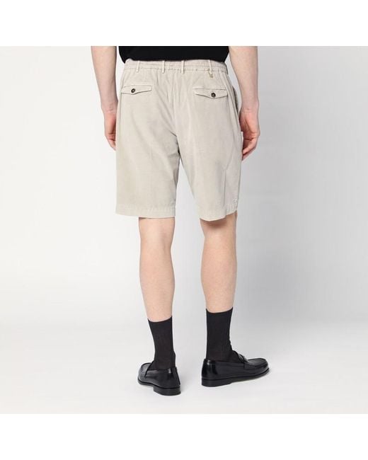 PT Torino Natural Cotton Bermuda Shorts for men
