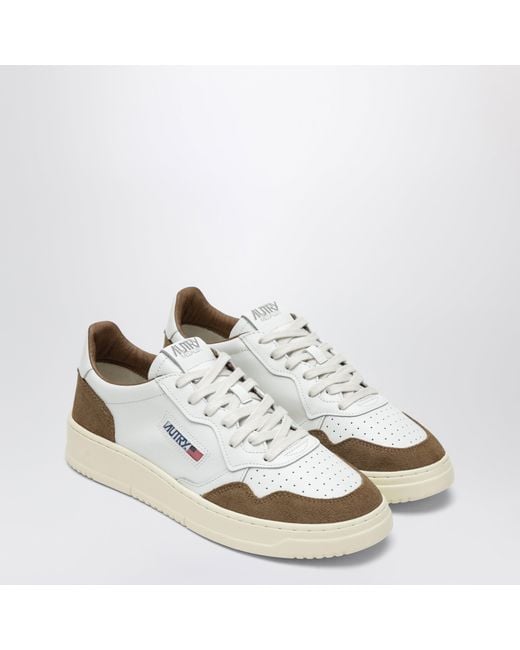 Autry White Medalist Low Sneakers for men