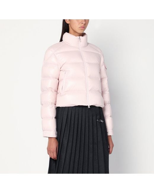 Moncler Pink Light Petra Short Puffer Jacket