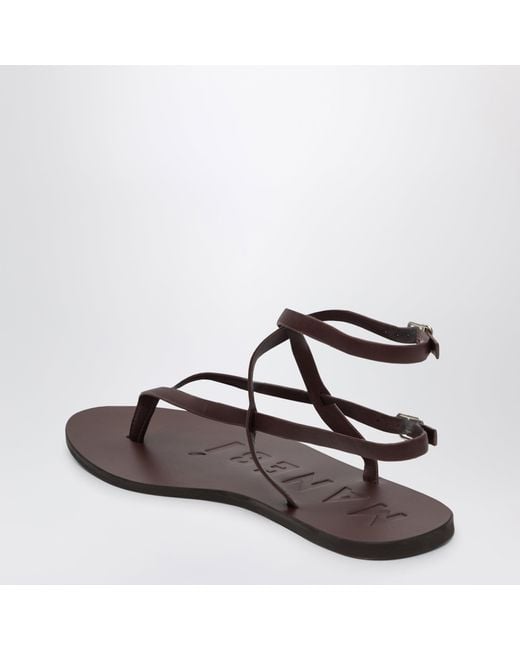 Manebí Brown Thong Sandals