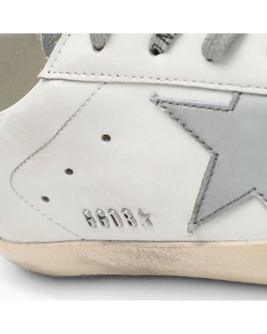 Sneaker bassa super-star bianca/verde di Golden Goose Deluxe Brand in White da Uomo