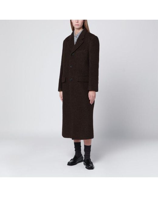 Cappotto monopetto in misto lana di DUNST in Black