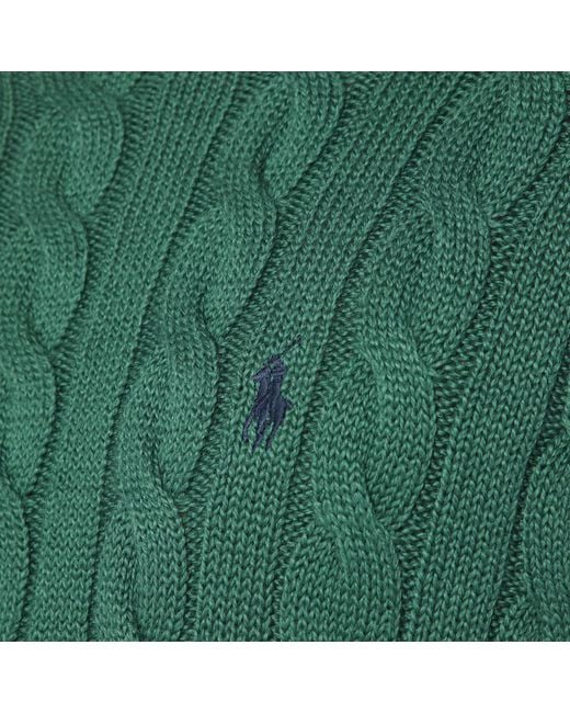Polo Ralph Lauren Green Cotton Cable-Knit Jumper for men