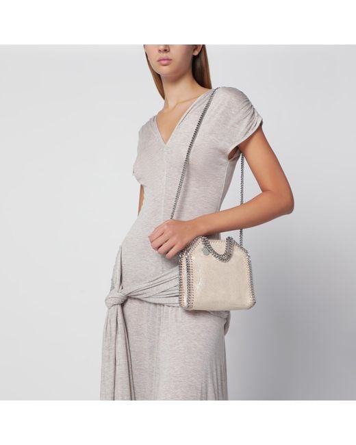 Stella McCartney Natural Light Micro Falabella Tote Bag