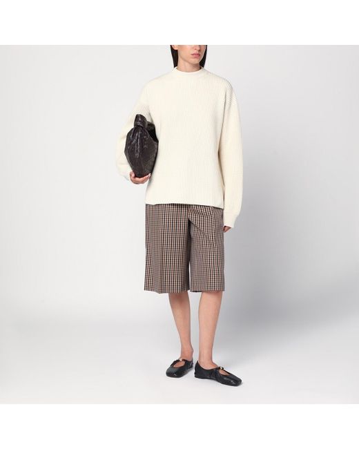 Jil Sander Gray Medium Le Click East West Bag