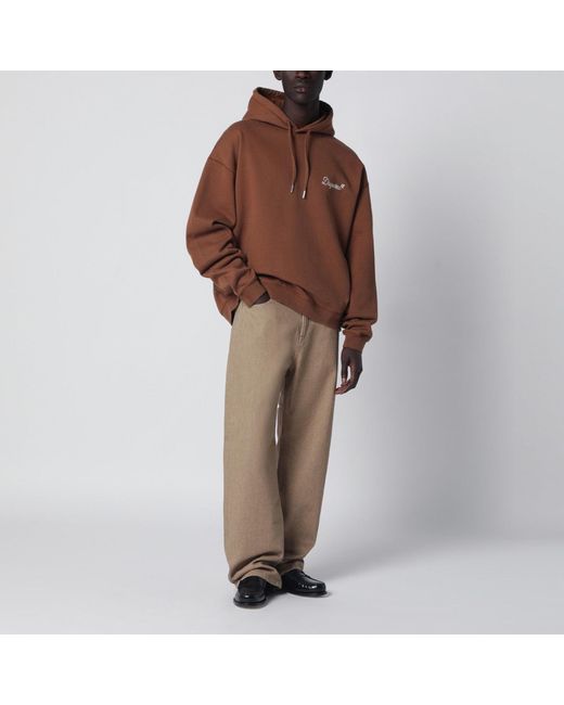 DSquared² Brown Relaxedfit Sweatshirt With Logo for men
