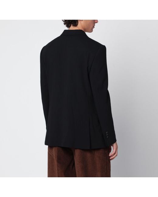Blazer Dritto Nero di AMI in Blue da Uomo