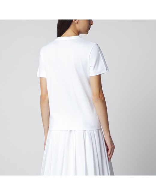 Jacquemus White Fitted T-Shirt With Grosgrain Logo
