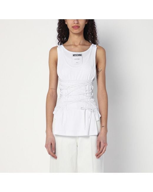 Moschino White Tank Top