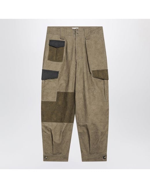 Isabel Marant Green Renzae Khaki Cargo Pants