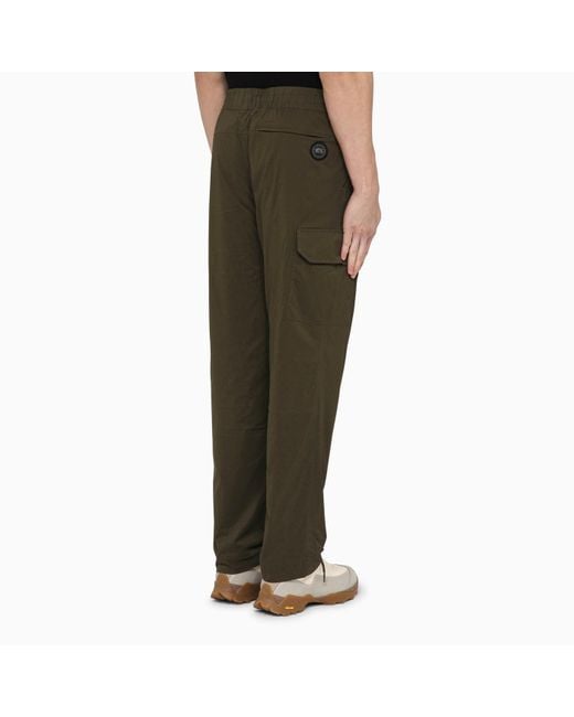 Canada Goose Green Military Trousers In Technical Fabric for men