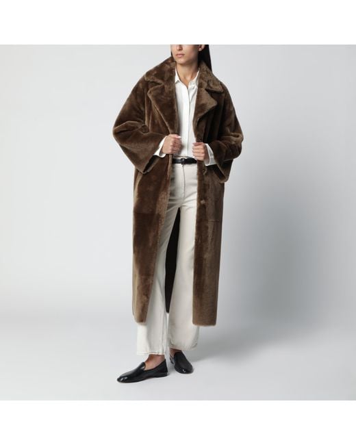 Arma Brown Rein Reversible Leather Coat