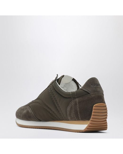 Totême  Black Suede And Fabric Sneakers