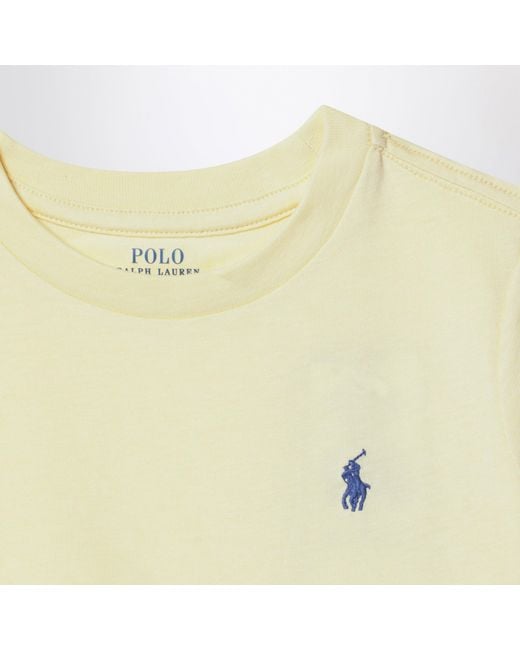 Polo Ralph Lauren Yellow Cotton T-Shirt