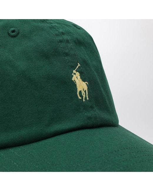 Polo Ralph Lauren Green Forest Baseball Cap With Logo for men