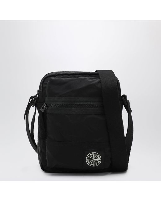 Stone Island Black Nylon Metal Bag for men