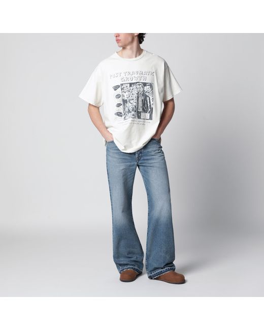 GALLERY DEPT. White Ivory "Post Traumatic Growth" T-Shirt for men