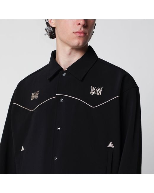 Needles Black Piping Cowboy Jacket for men