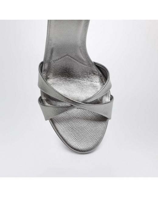 Prada White Heeled Sandals