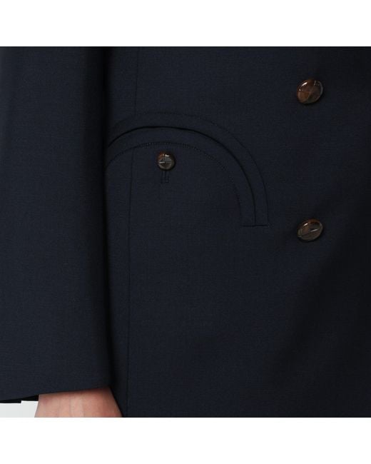 Blazé Milano Blue Double-Breasted Jacket