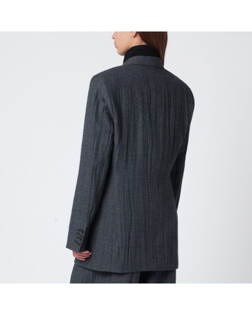 Our Legacy Black Wool-Blend Single-Breasted Jacket