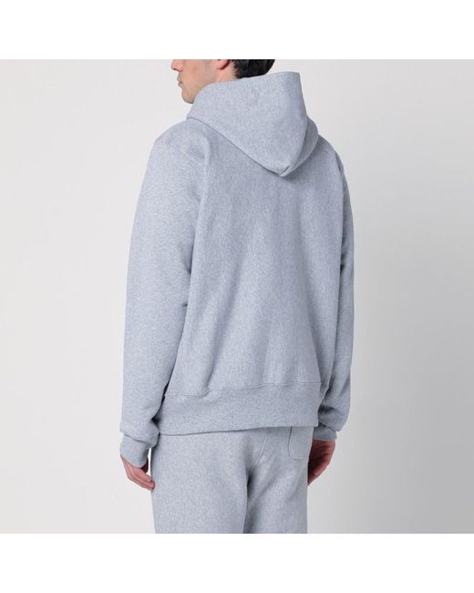 Sweat-Shirt À Capuche Gris Clair En Coton Champion pour homme en coloris Blue