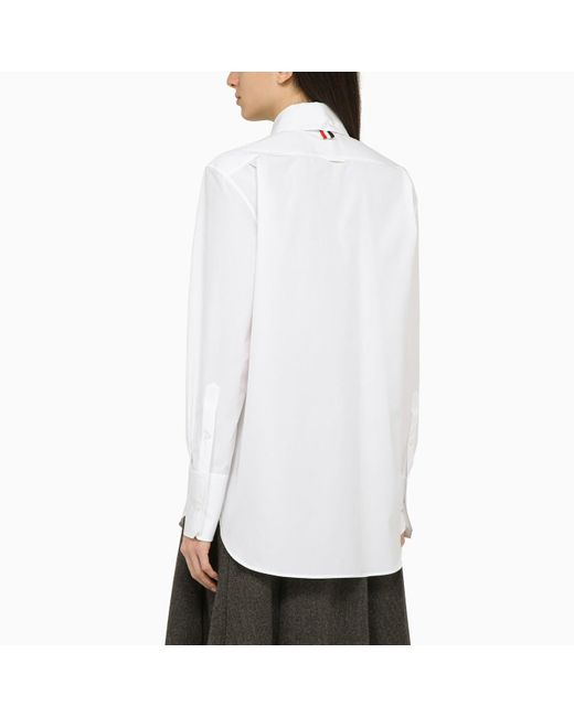 Thom Browne White Cotton Shirt